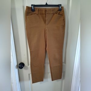 Old Navy Dark Tan Women's High Rise 6 Petite Pixie Pants